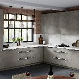 Профиль-ручка 128мм (L=196мм) крепление саморезами белый матовый (краска RAL 9003)