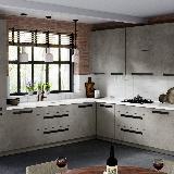 Профиль-ручка крепление саморезами черный матовый (анод), L-3000мм