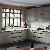 Профиль-ручка врезная для фасада 16/18мм, черный матовый (анод), L-3000мм