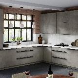 Профиль-ручка крепление саморезами черный матовый (анод), L-3000мм