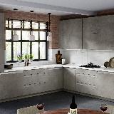 Профиль-ручка крепление саморезами для фасада 18мм, алюминий матовый (анод), L-3000мм