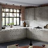 Профиль-ручка крепление саморезами для фасада 18мм, алюминий матовый (анод), L-3000мм