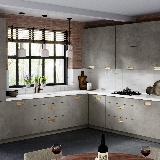 Ручка-раковина 128/160мм золото матовое