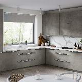 Профиль-ручка L=896мм крепление саморезами белый матовый (краска RAL 9003) Профиль-ручка L=896мм крепление саморезами белый матовый (краска RAL 9003)