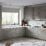 Профиль-ручка крепление саморезами алюминий матовый (анод), L-3000мм Профиль-ручка крепление саморезами алюминий матовый (анод), L-3000мм