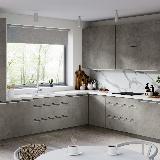 Профиль-ручка крепление саморезами алюминий матовый (анод), L-3000мм