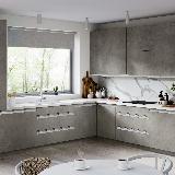 Профиль-ручка крепление саморезами для фасада 16мм, белый матовый (краска RAL9016), L-3000мм