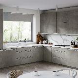 Профиль-ручка крепление саморезами для фасада 18мм, алюминий матовый (анод), L-3000мм