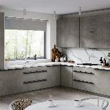 Профиль-ручка 192мм (L=220мм) крепление саморезами черный матовый (краска RAL 9005) Профиль-ручка 192мм (L=220мм) крепление саморезами черный матовый (краска RAL 9005)