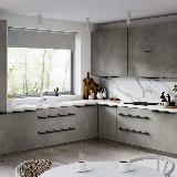 Профиль-ручка 600мм крепление саморезами черный матовый (анод) Профиль-ручка 600мм крепление саморезами черный матовый (анод)