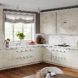 Профиль-ручка крепление саморезами для фасада 18мм, белый матовый (краска RAL9016), L-3000мм