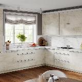 Профиль-ручка крепление саморезами для фасада 18мм, белый матовый (краска RAL9016), L-3000мм