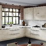 Профиль-ручка 128мм (L=196мм) крепление саморезами алюминий матовый (краска) Профиль-ручка 128мм (L=196мм) крепление саморезами алюминий матовый (краска)