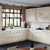 Профиль-ручка врезная для фасада 18мм, белый матовый (краска RAL9016), L-3000мм