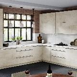 Профиль-ручка врезная для фасада 16/18мм, белый матовый (краска RAL9016), L-3000мм Профиль-ручка врезная для фасада 16/18мм, белый матовый (краска RAL9016), L-3000мм