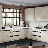 Профиль-ручка крепление саморезами для фасада 18мм, черный матовый (анод), L-3000мм