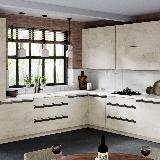 Профиль-ручка крепление саморезами для фасада 18мм, графит (краска), L-3000мм