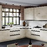 Профиль-ручка крепление саморезами для фасада 16мм, черный матовый (анод), L-3000мм