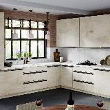 Профиль-ручка крепление саморезами для фасада 18мм, графит (краска), L-3000мм