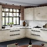 Профиль-ручка крепление саморезами графит (краска), L-3000мм