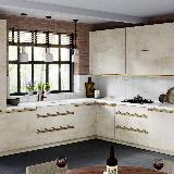 Профиль-ручка крепление саморезами для фасада 18мм,  золото матовое (анод), L-3000мм