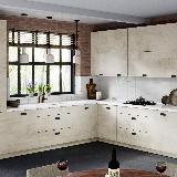 Ручка-раковина 96мм крепление саморезами черный матовый