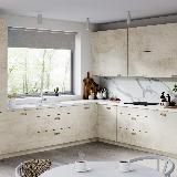 Ручка-раковина 96мм золото матовое