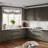 Профиль-ручка L=896мм крепление саморезами графит