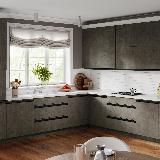 Профиль-ручка врезная для фасада 18мм, черный матовый (краска RAL9005), L-3000мм Профиль-ручка врезная для фасада 18мм, черный матовый (краска RAL9005), L-3000мм