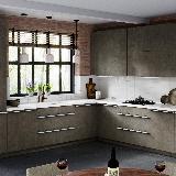 Профиль-ручка крепление саморезами белый матовый (краска RAL9016), L-3000мм