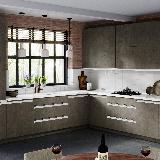 Профиль-ручка врезная для фасада 18мм, белый матовый (краска RAL9016), L-3000мм