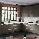 Профиль-ручка врезная для фасада 16/18мм, белый матовый (краска RAL9016), L-3000мм