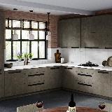 Профиль-ручка крепление саморезами черный матовый (анод), L-3000мм