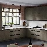 Профиль-ручка врезная для фасада 18мм, черный матовый (анод), L-3000мм