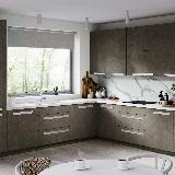 Профиль-ручка крепление саморезами алюминий матовый (анод), L-3000мм Профиль-ручка крепление саморезами алюминий матовый (анод), L-3000мм