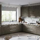 Профиль-ручка крепление саморезами алюминий матовый (анод), L-3000мм Профиль-ручка крепление саморезами алюминий матовый (анод), L-3000мм