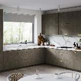 Ручка-раковина 128мм золото матовое Ручка-раковина 128мм золото матовое