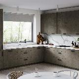 Профиль-ручка 160мм (L=180мм) черный матовый (краска RAL9005)