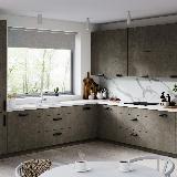 Профиль-ручка 160мм (L=180мм) черный матовый (краска RAL9005)