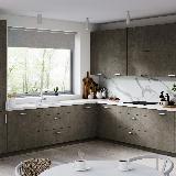 Ручка-рейлинг 128мм (L=148мм) алюминий матовый