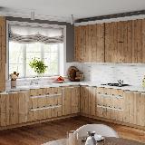 Профиль-ручка врезная для фасада 16/18мм, белый матовый (краска RAL9016), L-3000мм