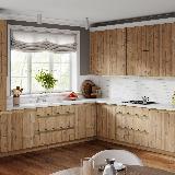 Профиль-ручка крепление саморезами для фасада 18мм,  золото матовое (анод), L-3000мм