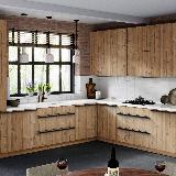 Профиль-ручка крепление саморезами черный матовый (краска RAL9005), L-3000мм Профиль-ручка крепление саморезами черный матовый (краска RAL9005), L-3000мм