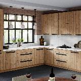 Профиль-ручка крепление саморезами черный матовый (анод), L-3000мм