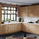 Профиль-ручка врезная для фасада 16/18мм, белый матовый (краска RAL9016), L-3000мм