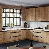 Профиль-ручка врезная для фасада 18мм, черный матовый (анод), L-3000мм