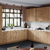 Ручка-скоба 128мм cлоновая кость/золото винтаж, керамика белые узоры Ручка-скоба 128мм cлоновая кость/золото винтаж, керамика белые узоры