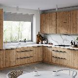 Профиль-ручка L=896мм крепление саморезами черный матовый (краска RAL 9005)