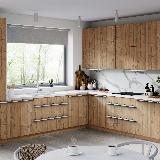 Профиль-ручка крепление саморезами белый матовый (краска RAL9016), L-3000мм