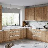 Профиль-ручка врезная для фасада 18мм, белый матовый (краска RAL9016), L-3000мм